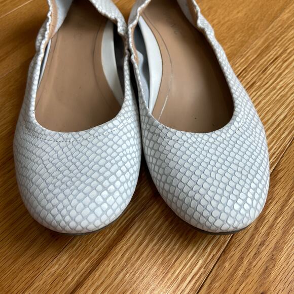 VIONIC Alexa Women's Orthotic Ballet Flat White Lizard sz 7 Snake - Picture 3 of 8